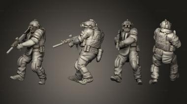 Military figurines Spetsnaz GRU 09 3d model