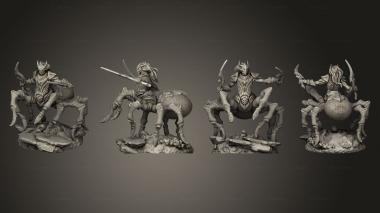 Military figurines Spider Armored Sword Large 3d model