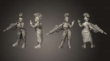 Military figurines Spike Ganger Boss 3d model