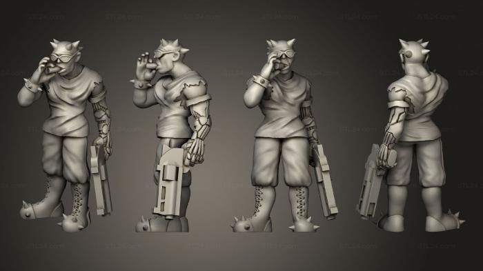 Military figurines (Spike Ganger Smoker, STKW_13105) 3D models for cnc