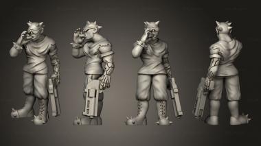 Military figurines Spike Ganger Smoker 3d model