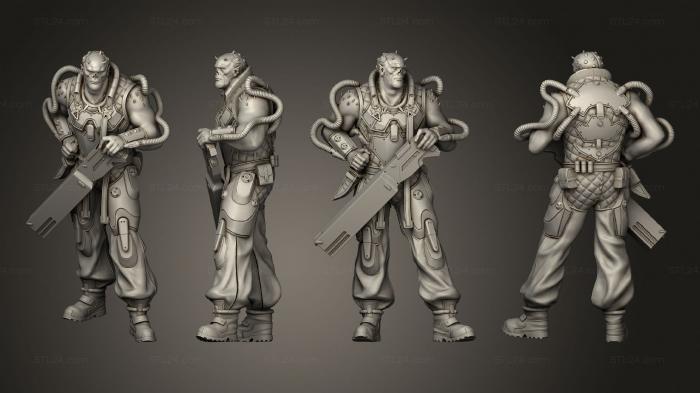 Military figurines (Spinakant Thug, STKW_13108) 3D models for cnc