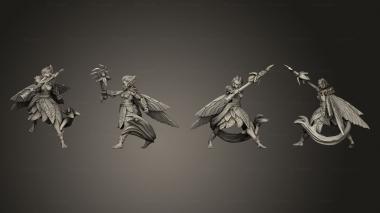 Military figurines Sprite No Antennas B Axe 3d model