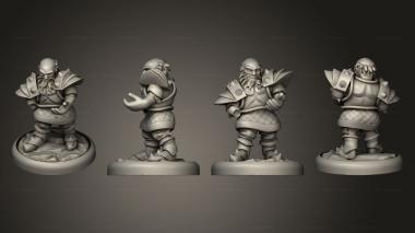 Military figurines Stand Dwarf 3d model