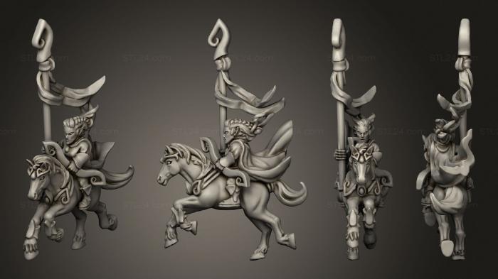 Military figurines (STANDARD BEARER 01, STKW_13142) 3D models for cnc