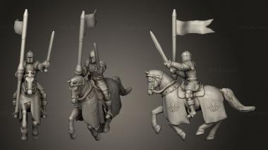 Military figurines Knight on Horse 3d model