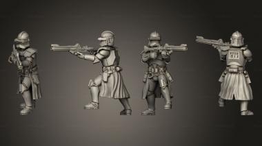 Military figurines Stoic Commander 3d model