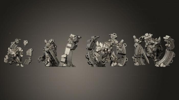 Military figurines (Stone Golem, STKW_13217) 3D models for cnc