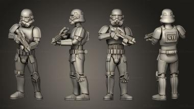 Military figurines Storm Trooper Casual 2 3d model