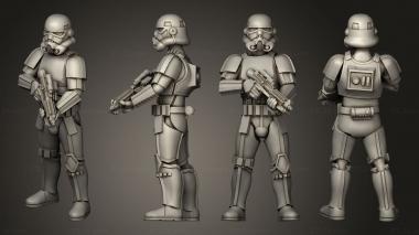 Military figurines Storm Trooper Casual 3 3d model
