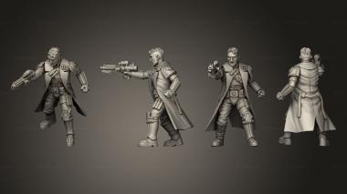 Military figurines Stormsoldier captain 2 3d model