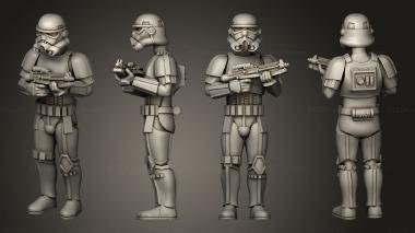 Military figurines Stormtrooper Attention 3d model