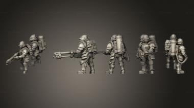 Military figurines stubber operator preview 2 3d model
