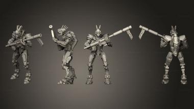 Military figurines SUC Automaton Conscripts 3d model