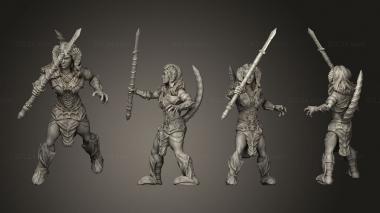 Military figurines Succubus Warrior 2 3d model