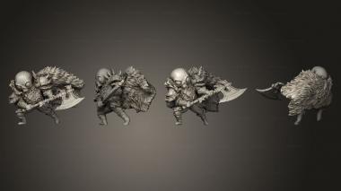 Military figurines Sucron Barbarian 3d model