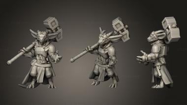 Military figurines Kobold Battlesmith Miniature 3d model