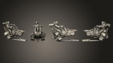Military figurines Sunfall Tales alexius on jetsteed 3d model