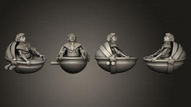 Military figurines Sunfall Tales butters in basket 3d model