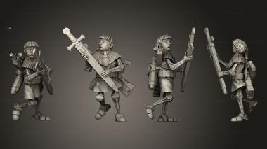 Military figurines Sunfall Tales butters the squire 3d model