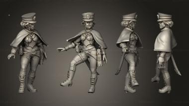 Military figurines Sunfall Tales captain overseer maggie 3d model