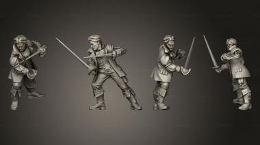 Military figurines Sunfall Tales jonathan darkwood 3d model