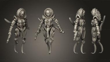 Military figurines Sunfall Tales sister 3 3d model