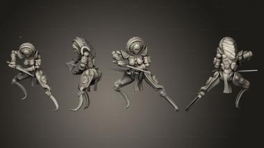 Military figurines Sunfall Tales sister 4 3d model