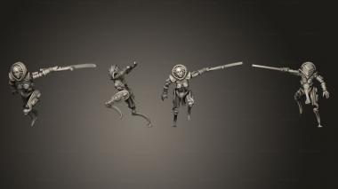 Military figurines Sunfall Tales sister 6 3d model
