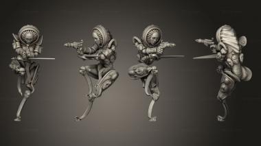 Military figurines Sunfall Tales sister 7 3d model