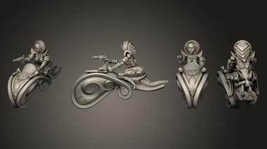 Military figurines Sunfall Tales sister hood jetbike 2 3d model
