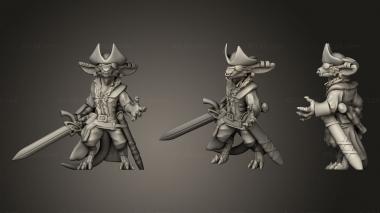 Military figurines Kobold Pirate Miniature 3d model