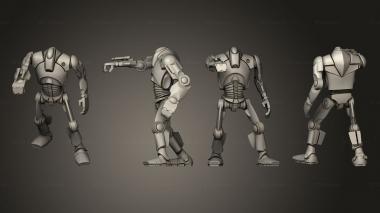Military figurines Super Battledroid Squad 01 3d model