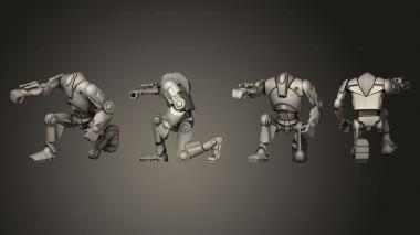 Military figurines Super Battledroid Squad 02 3d model