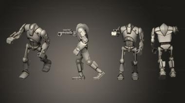 Military figurines Super Battledroid Squad 03 3d model
