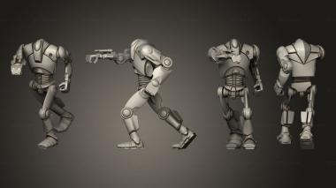 Military figurines Super Battledroid Squad 05 3d model
