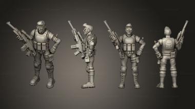 Military figurines SURVIVOR MALE 3d model