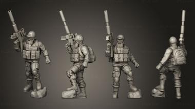 Military figurines Survivor 3d model