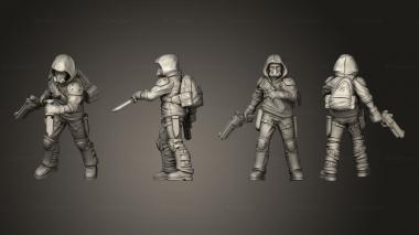 Military figurines survivors 2 3d model