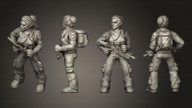 Military figurines Survivors 3d model