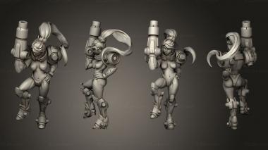 Military figurines susana exxotic cannon 3d model