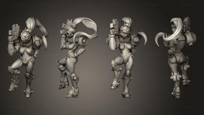 Military figurines (susana exxotic pistol, STKW_13306) 3D models for cnc