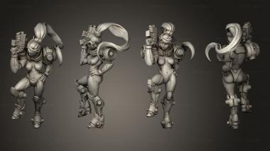Military figurines susana exxotic pistol 3d model
