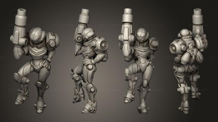 Military figurines (susana helmet cannon, STKW_13309) 3D models for cnc