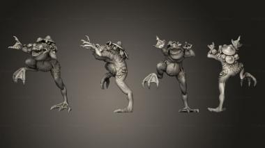 Military figurines Swamp Giant Toad C 3d model