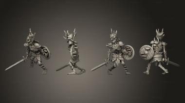 Military figurines Swamp Skeleton 01 3d model