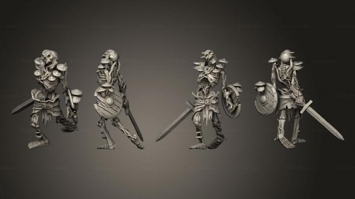 Military figurines (Swamp Skeleton 03, STKW_13331) 3D models for cnc