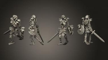 Military figurines Swamp Skeleton 03 3d model