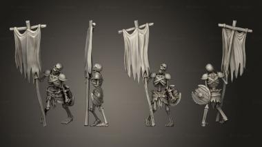 Military figurines Swamp Skeleton 08 3d model