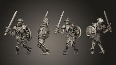 Military figurines Swamp Skeleton 09 3d model
